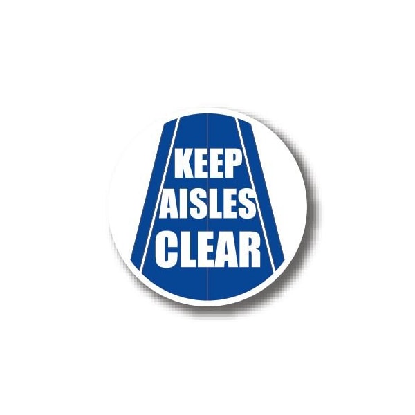 Ergomat 24in CIRCLE SIGNS - Keep Aisles Clear DSV-SIGN 576 #1672 -UEN - main
